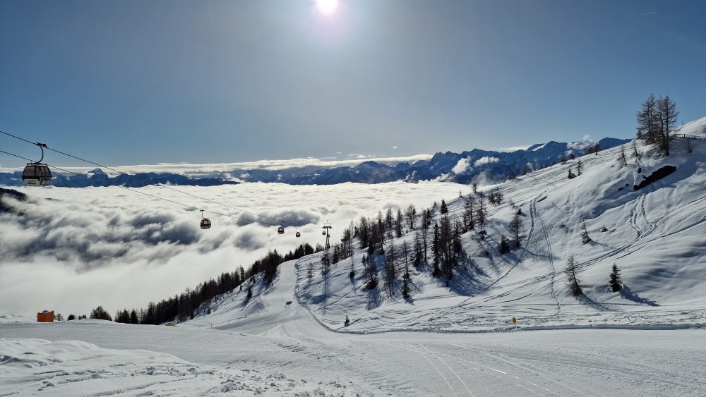 Skigebied boven de wolken in Sillian - Thurnthaler in Hochpustertal